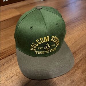 Volcom Olive and Mustard Cap